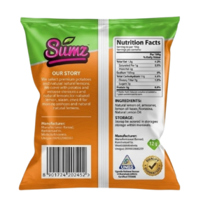 Sumz Tangy Lemon Potato Crisps